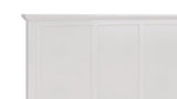 Grace Three Eastern King Panel Bed in Snowfall White by Modus Furniture at Eve Furniture