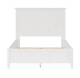 Grace Three Eastern King Panel Bed in Snowfall White by Modus Furniture at Eve Furniture