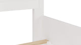 Grace Three Eastern King Panel Bed in Snowfall White by Modus Furniture at Eve Furniture