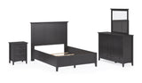 Grace Three Full Panel Bed in Raven Black by Modus Furniture at Eve Furniture