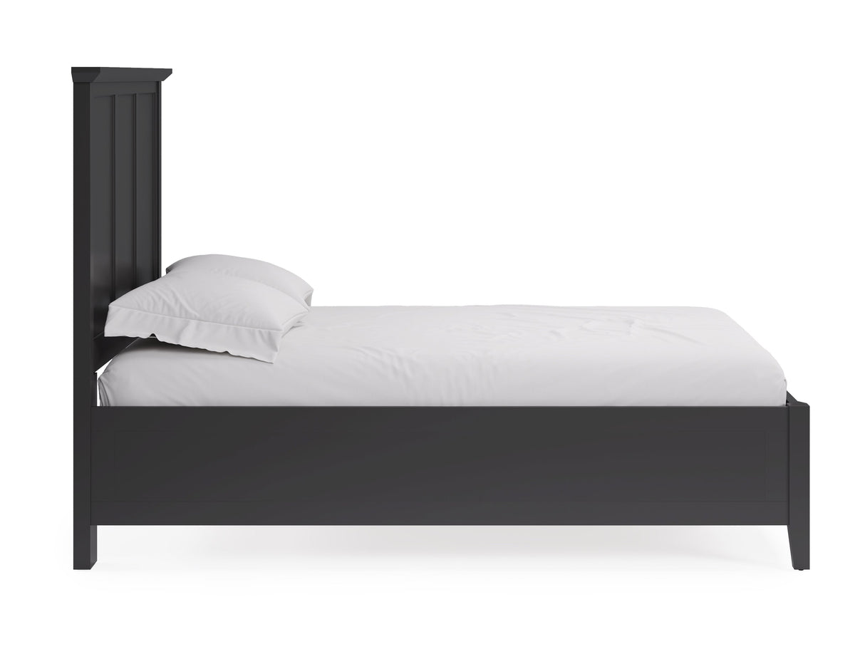 Grace Three Full Panel Bed in Raven Black by Modus Furniture at Eve Furniture