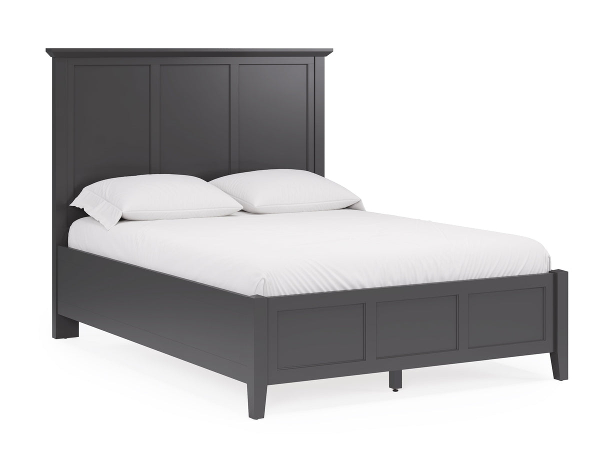 Grace Three Full Panel Bed in Raven Black by Modus Furniture at Eve Furniture