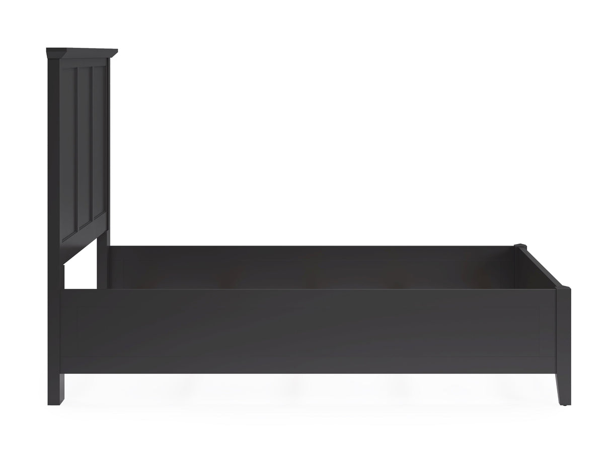 Grace Three Full Panel Bed in Raven Black by Modus Furniture at Eve Furniture