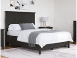 Grace Three Full Panel Bed in Raven Black by Modus Furniture at Eve Furniture