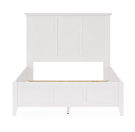 Grace Three Full Panel Bed in Snowfall White by Modus Furniture at Eve Furniture