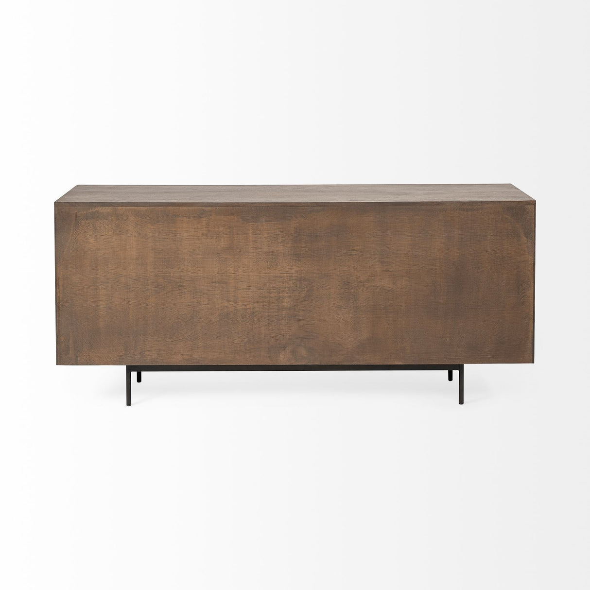 Grace Two-Tone Brown Solid Wood 6 Drawer Sideboard by Mercana at Eve Furniture