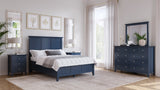 Grace Wall or Dresser Mirror in Blueberry by Modus Furniture at Eve Furniture
