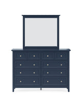 Grace Wall or Dresser Mirror in Blueberry by Modus Furniture at Eve Furniture