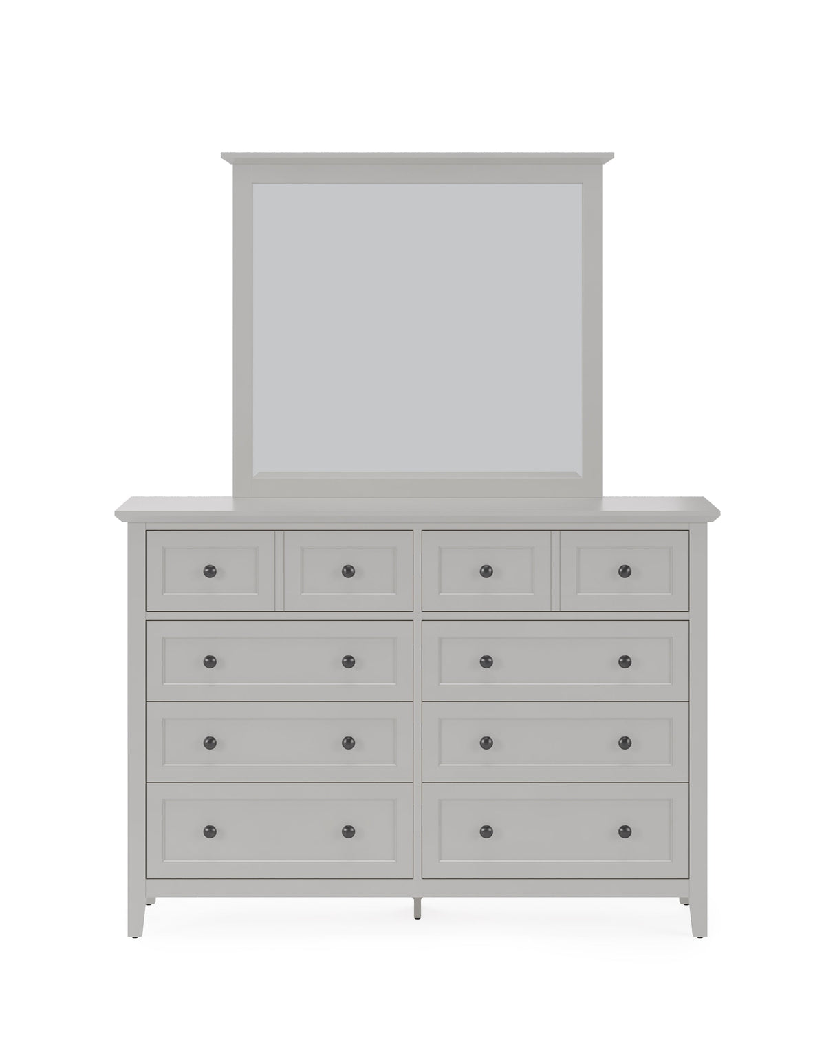 Grace Wall or Dresser Mirror in Elephant Grey by Modus Furniture at Eve Furniture