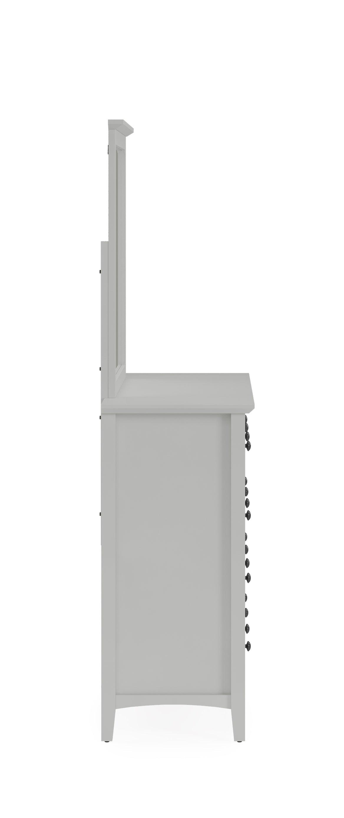 Grace Wall or Dresser Mirror in Elephant Grey by Modus Furniture at Eve Furniture