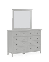 Grace Wall or Dresser Mirror in Elephant Grey by Modus Furniture at Eve Furniture