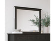 Grace Wall or Dresser Mirror in Raven Black by Modus Furniture at Eve Furniture