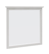Grace Wall or Dresser Mirror in Snowfall White by Modus Furniture at Eve Furniture