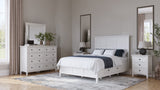 Grace Wall or Dresser Mirror in Snowfall White by Modus Furniture at Eve Furniture