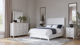 Grace Wall or Dresser Mirror in Snowfall White by Modus Furniture at Eve Furniture