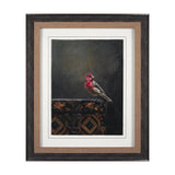 Graceful Poise I (House Finch) by Mercana Studio a Hand Embellished Framed Art Print Matted under Gl by Mercana at Eve Furniture