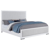 Gracemont Gray and White 57-inch California King Panel Bed by Coaster at Eve Furniture