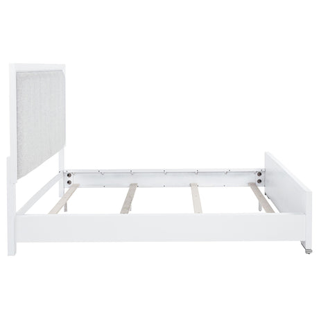 Gracemont Gray and White 57-inch California King Panel Bed by Coaster at Eve Furniture