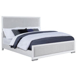 Gracemont Gray and White 57-inch Eastern King Panel Bed by Coaster at Eve Furniture