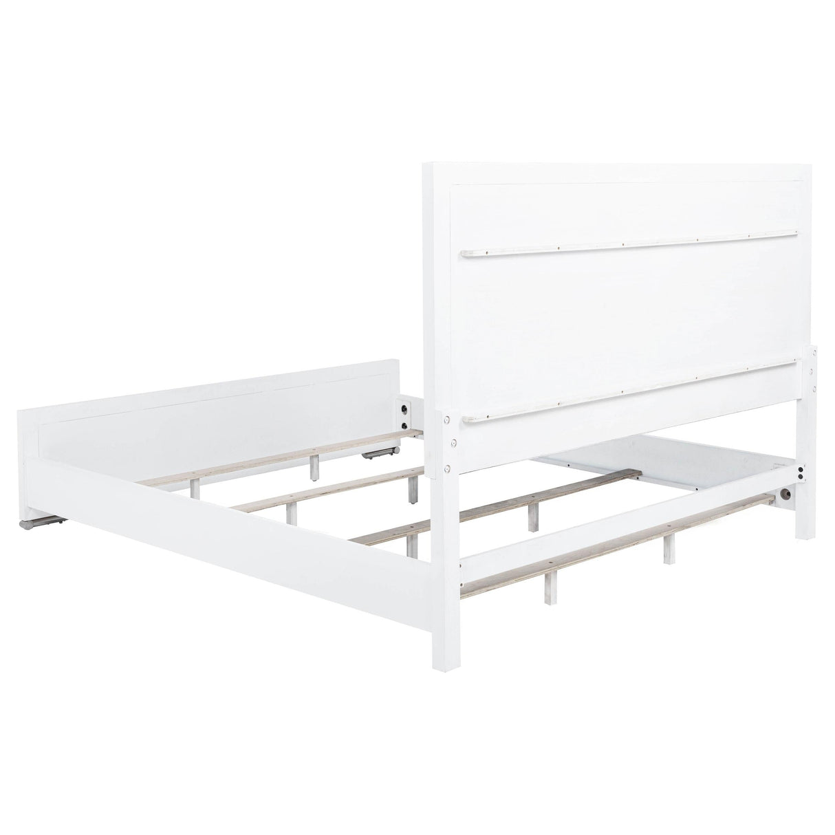 Gracemont Gray and White 57-inch Eastern King Panel Bed by Coaster at Eve Furniture
