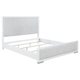 Gracemont Gray and White 57-inch Eastern King Panel Bed by Coaster at Eve Furniture