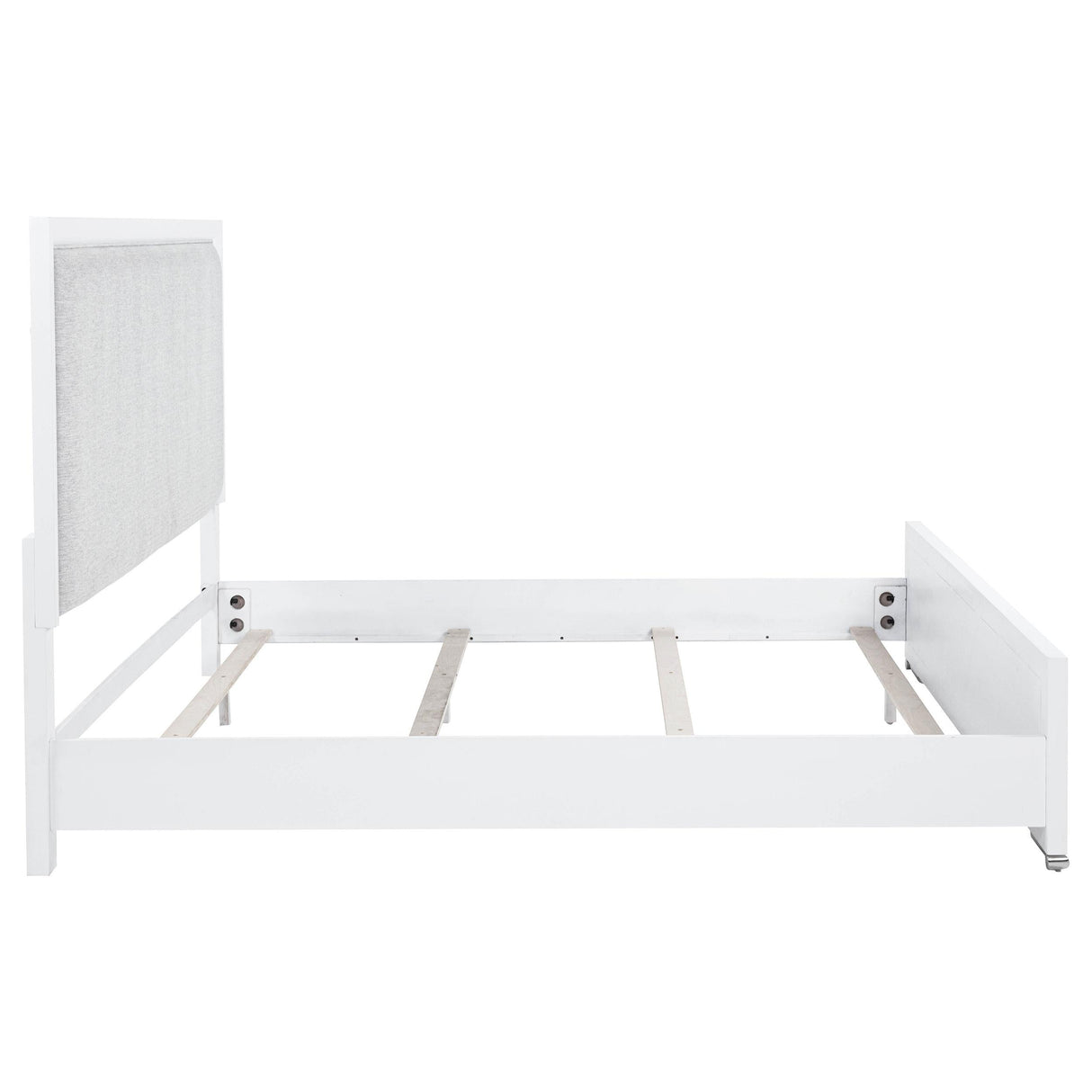Gracemont Gray and White 57-inch Eastern King Panel Bed by Coaster at Eve Furniture