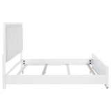 Gracemont Gray and White 57-inch Eastern King Panel Bed by Coaster at Eve Furniture