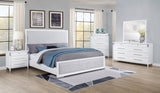 Gracemont Gray and White 57-inch Queen Panel Bed by Coaster at Eve Furniture
