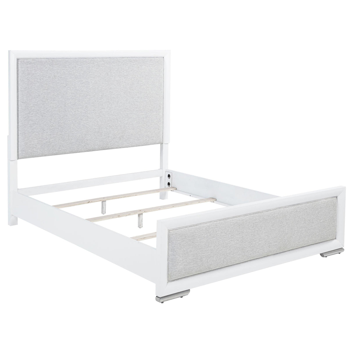 Gracemont Gray and White 57-inch Queen Panel Bed by Coaster at Eve Furniture
