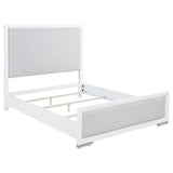 Gracemont Gray and White 57-inch Queen Panel Bed by Coaster at Eve Furniture
