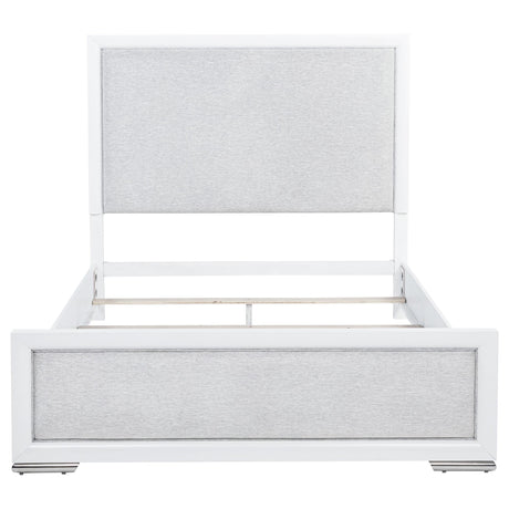 Gracemont Gray and White 57-inch Queen Panel Bed by Coaster at Eve Furniture