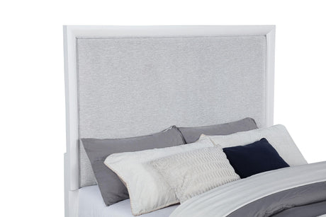 Gracemont Gray and White 57-inch Queen Panel Bed by Coaster at Eve Furniture