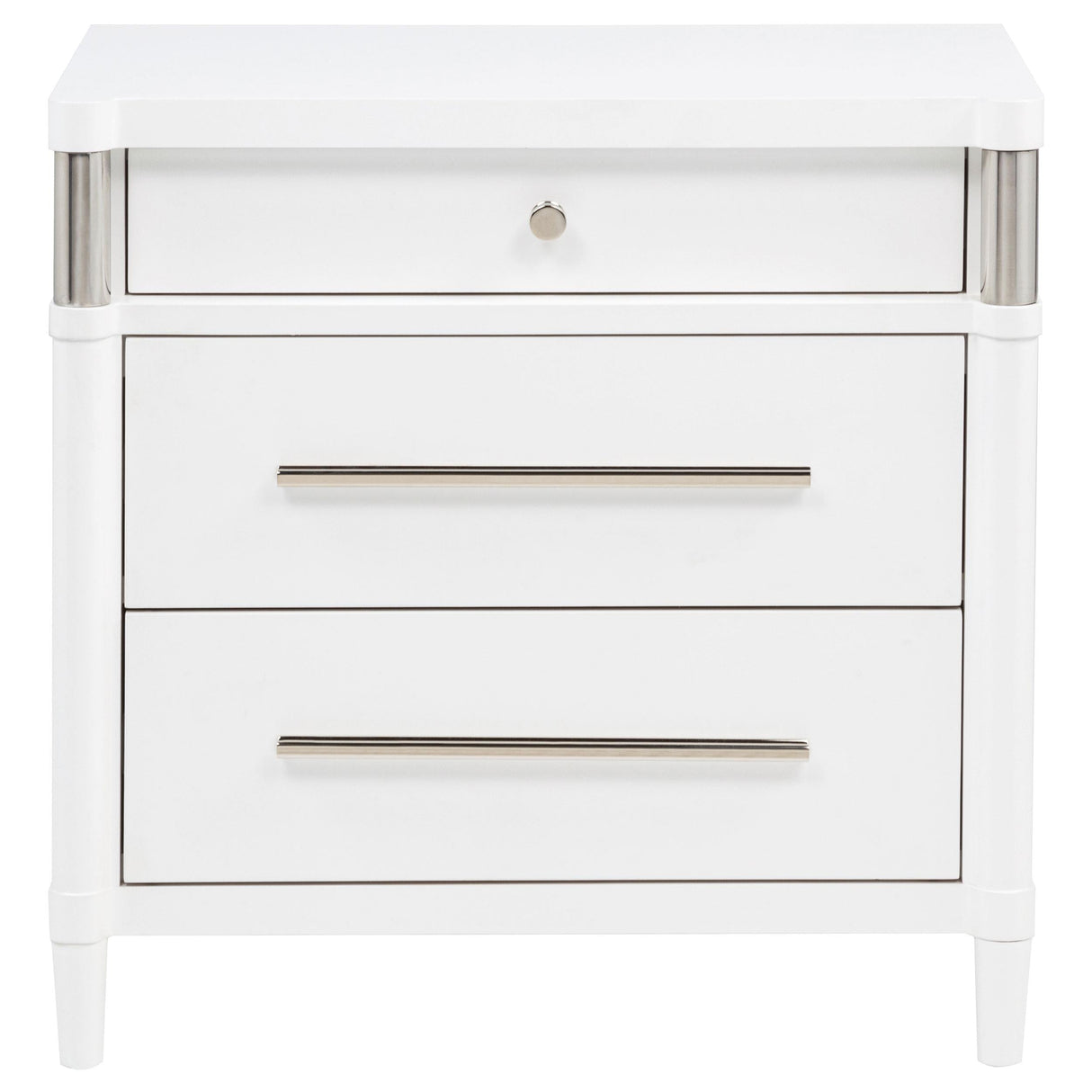 Gracemont White 3-Drawer Bedroom Nightstand Bedside Table by Coaster at Eve Furniture