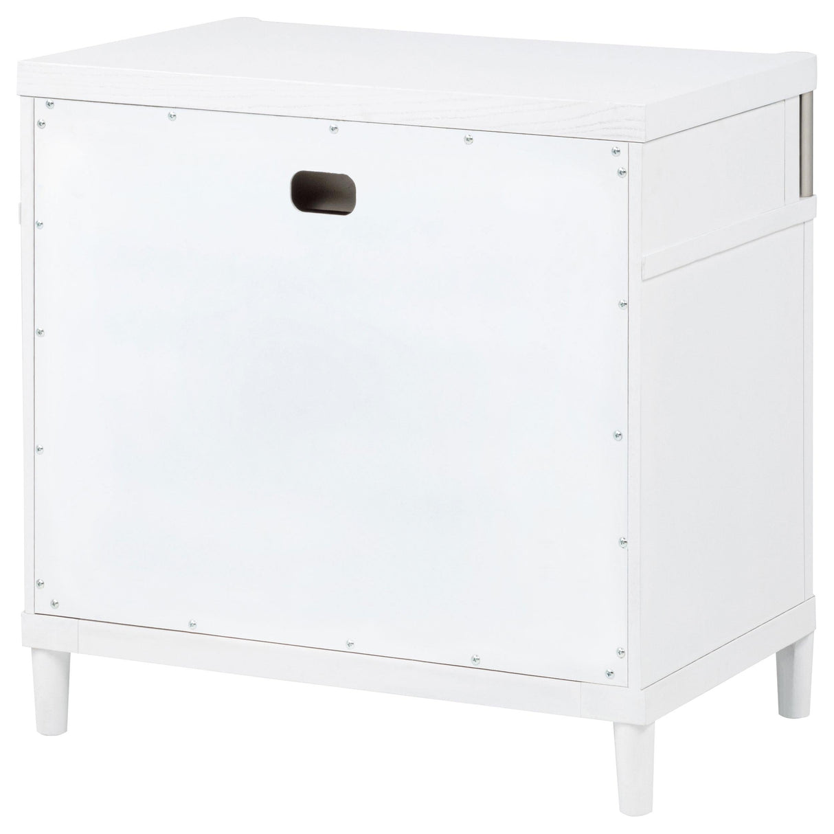 Gracemont White 3-Drawer Bedroom Nightstand Bedside Table by Coaster at Eve Furniture