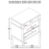 Gracemont White 4-Piece California King Bedroom Set by Coaster at Eve Furniture