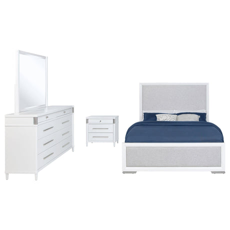 Gracemont White 4-Piece California King Bedroom Set by Coaster at Eve Furniture