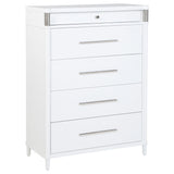 Gracemont White 5-Drawer Bedroom Chest of Drawers by Coaster at Eve Furniture