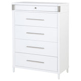 Gracemont White 5-Drawer Bedroom Chest of Drawers by Coaster at Eve Furniture