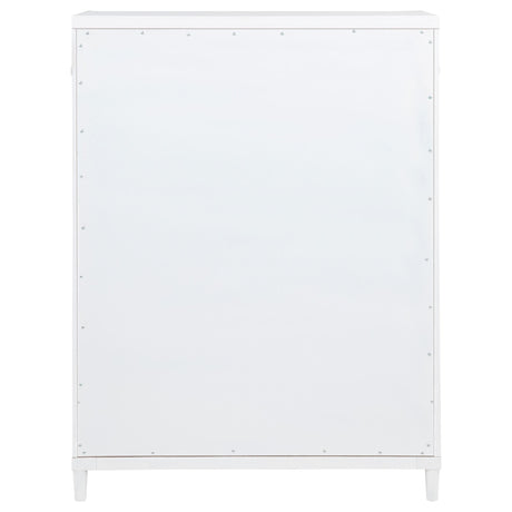 Gracemont White 5-Drawer Bedroom Chest of Drawers by Coaster at Eve Furniture