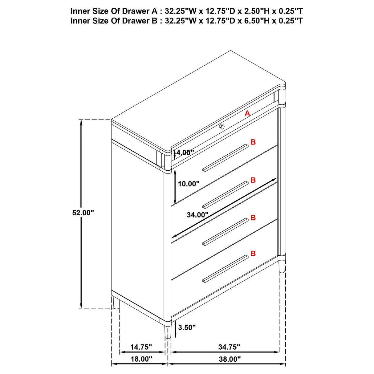 Gracemont White 5-Piece California King Bedroom Set by Coaster at Eve Furniture