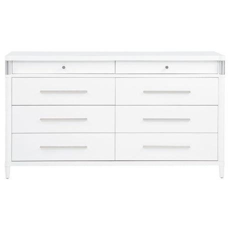 Gracemont White 8-Drawer Bedroom Dresser Cabinet by Coaster at Eve Furniture