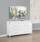 Gracemont White 8-Drawer Bedroom Dresser Cabinet by Coaster at Eve Furniture