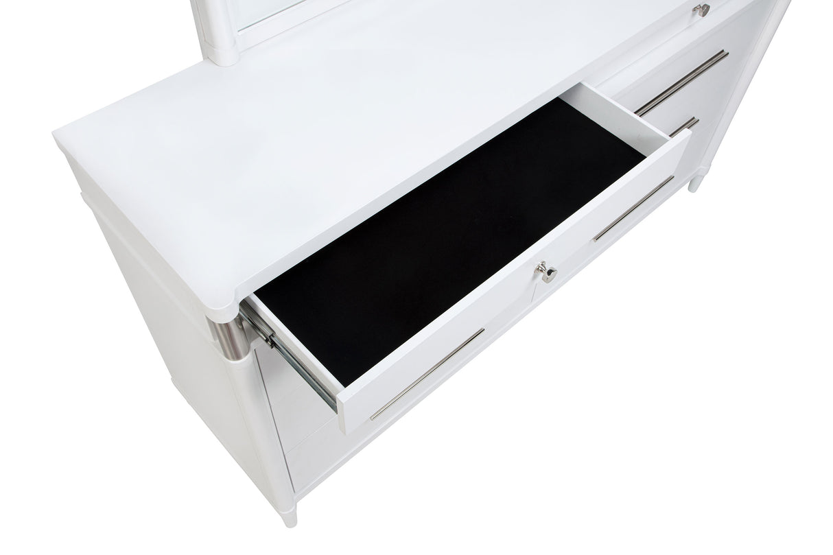 Gracemont White 8-drawer Bedroom Dresser with Mirror by Coaster at Eve Furniture