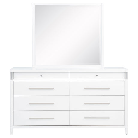 Gracemont White 8-drawer Bedroom Dresser with Mirror by Coaster at Eve Furniture