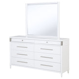 Gracemont White 8-drawer Bedroom Dresser with Mirror by Coaster at Eve Furniture