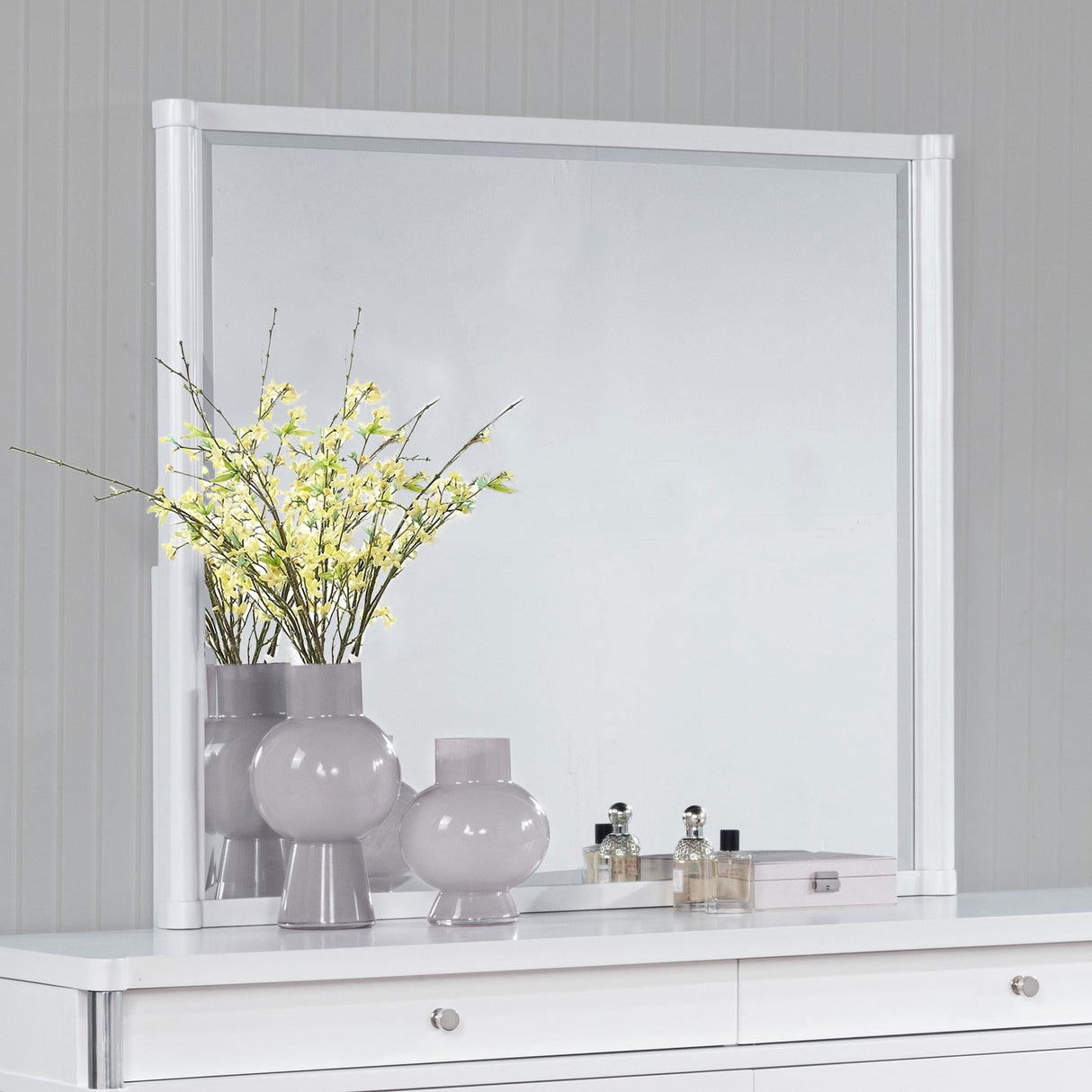 Gracemont White Dresser Mirror by Coaster at Eve Furniture