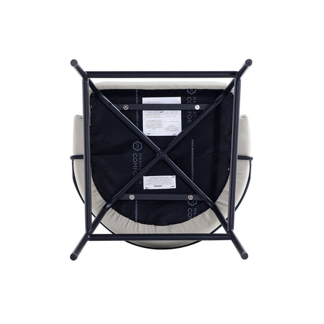 Gracie Barstool in Stone and Black by Manhattan Comfort at Eve Furniture