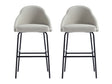 Gracie Barstool in Stone and Black (set of 2) by Manhattan Comfort at Eve Furniture