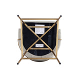 Gracie Barstool in Stone and Gold by Manhattan Comfort at Eve Furniture