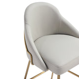 Gracie Barstool in Stone and Gold (set of 2) by Manhattan Comfort at Eve Furniture